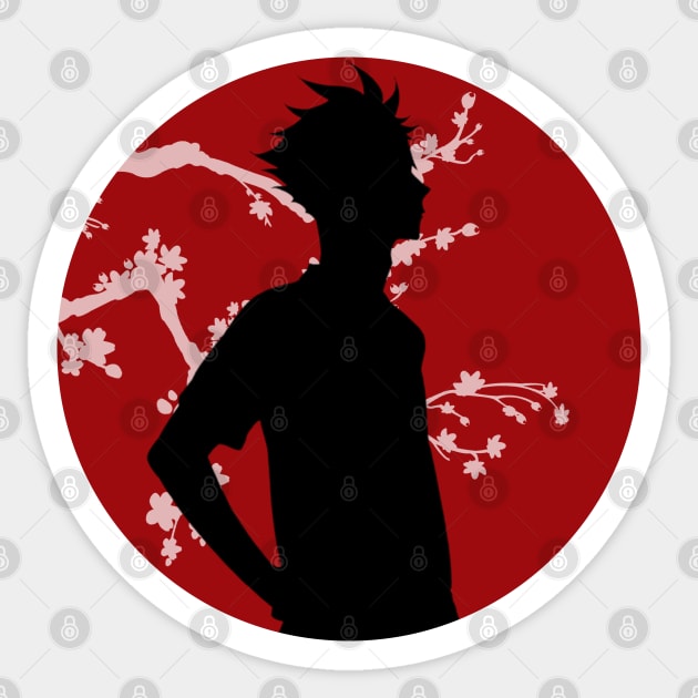 Haikyuu!!: Tetsurou Kuroo - Red Circle(Shadow) Sticker by InalZ